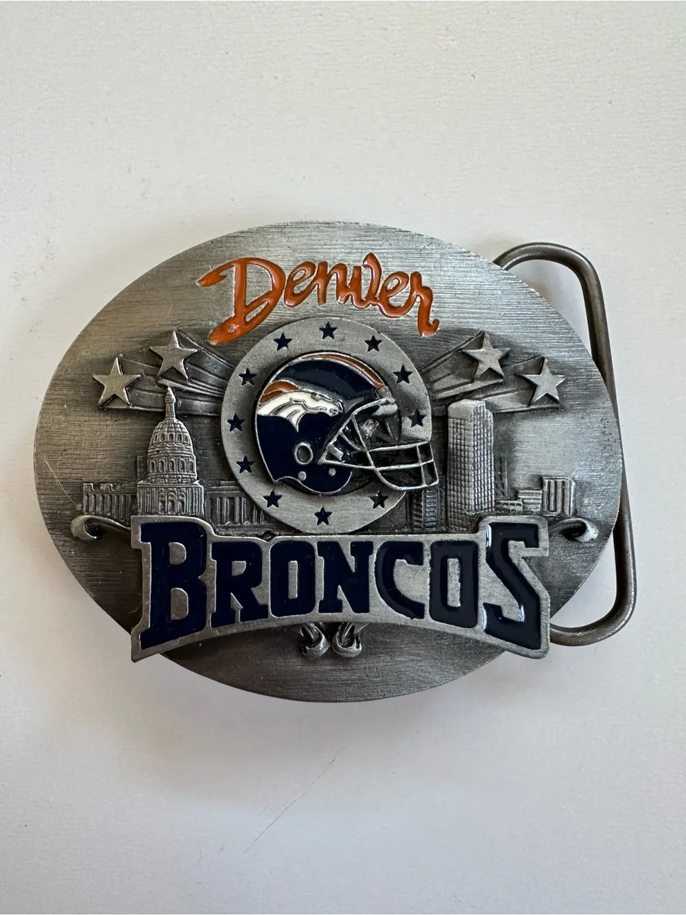 Vintage Denver Broncos belt buckle
